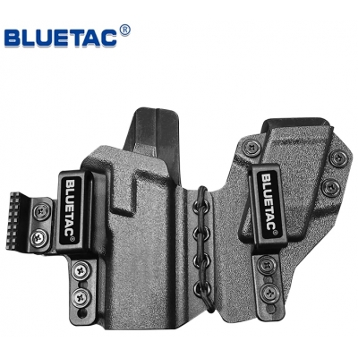 Bluetac Best Sell IWB Kydex Gun Holster Tactical 9mm Integrated with Mag Pouch