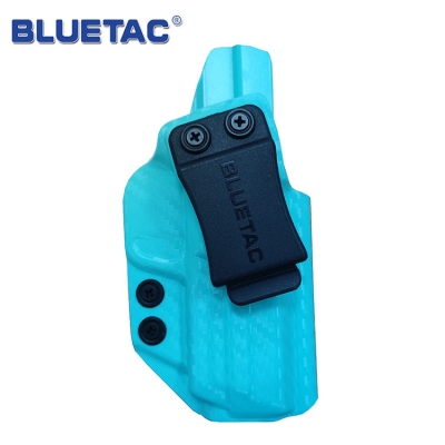 Funda IWB de fibra de carbono Kydex azul Tiffany para S&W M&P 9/40 4,25 pulgadas