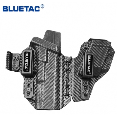 Bluetac Tactical Carbon Fiber IWB Holster With Mag Pouch Inside Waistband 
